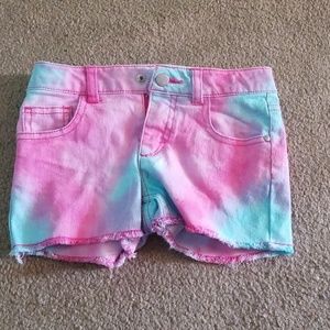 Girls size 6 tye dye shorts